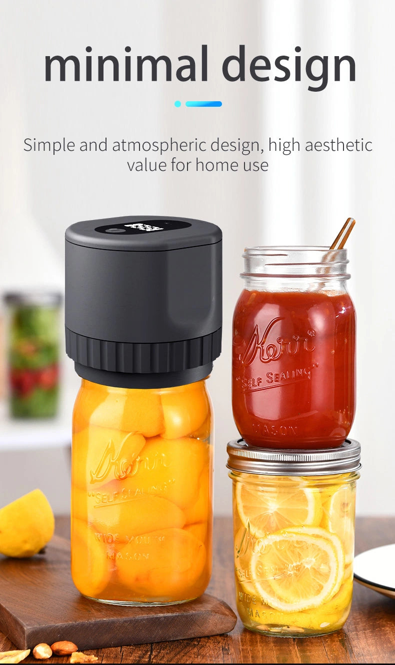 Jar vacuum sealer