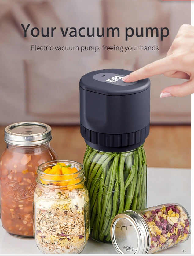 Jar vacuum sealer