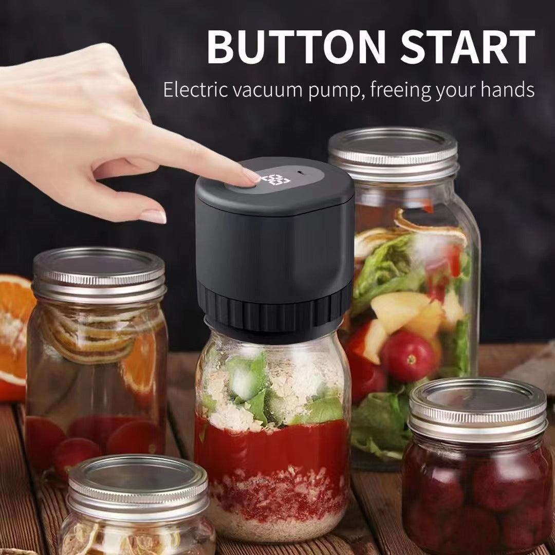 Jar vacuum sealer